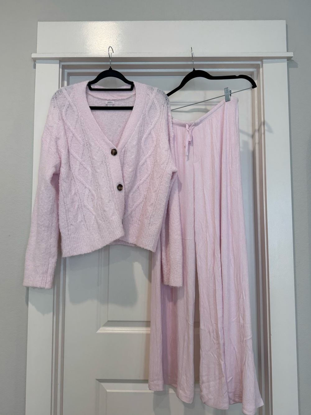 Target Auden pink cozy rib set